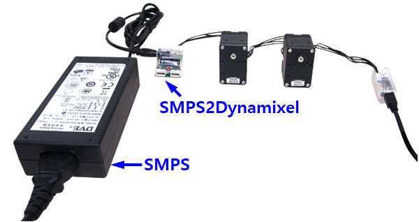 راهنمای اتصال تغذیه به داینامیکسل به کمک SMPS2Dynamixel