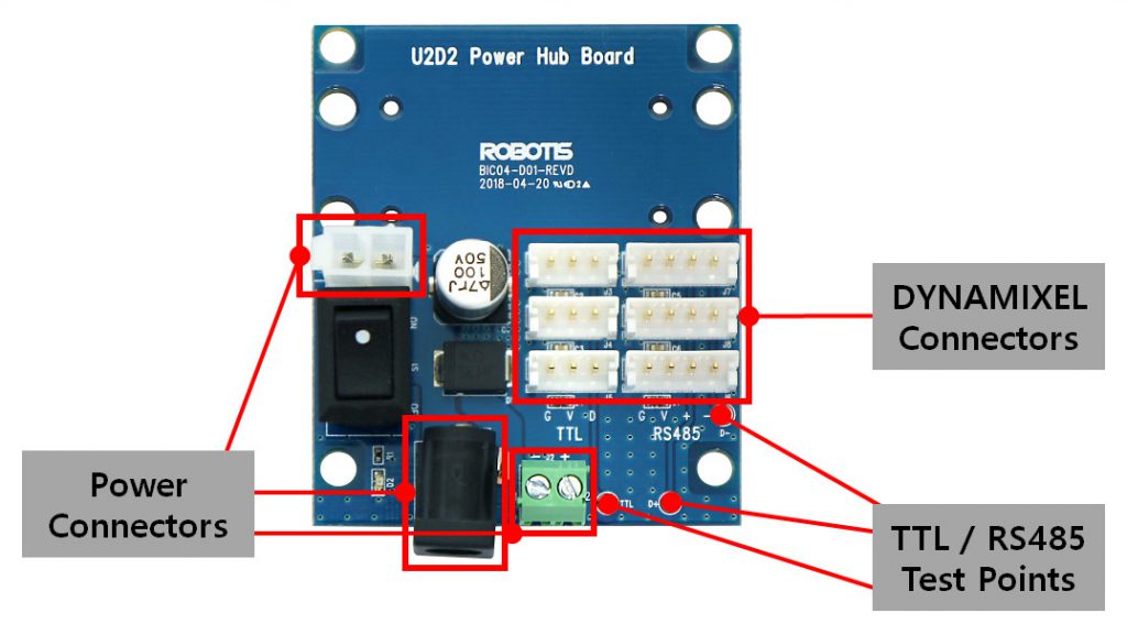 Robotis U2D2 Power Hub Board