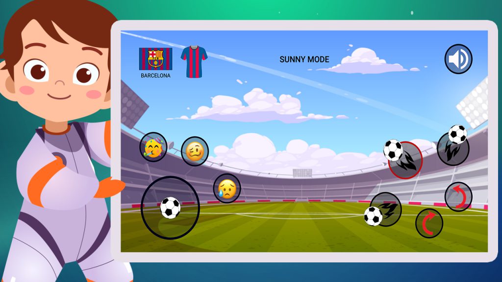 بازی فوتبال با اپلیکیشن موبایل بزی با ربات