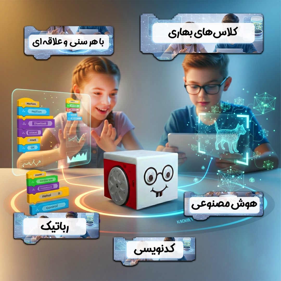 کلاس رباتیک کدنویسی و هوش مصنوعی بهاری برای کودکان و نوجوانان